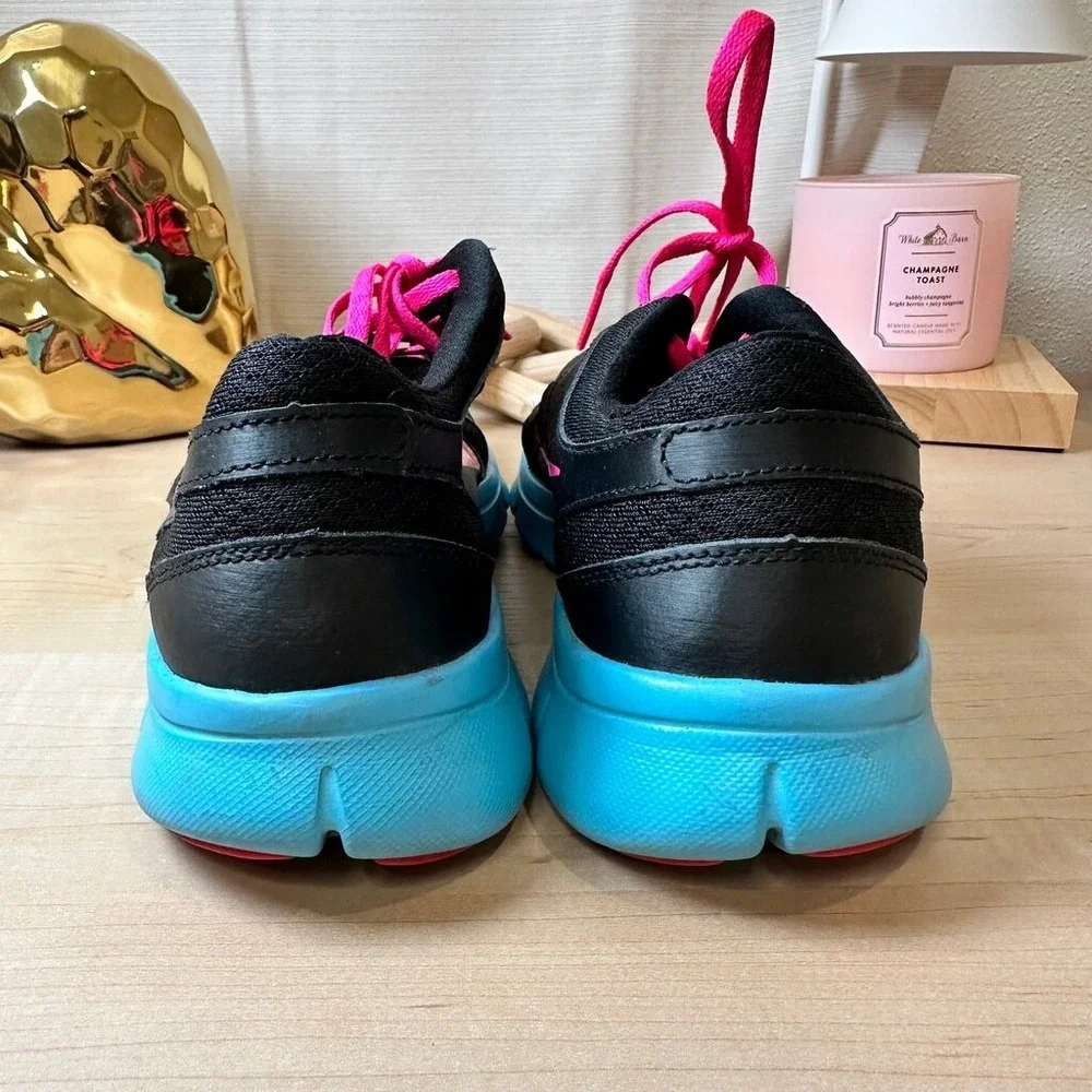 NIKE‎ Flex Experience Black Pink Blue Running Sneakers US 8.5